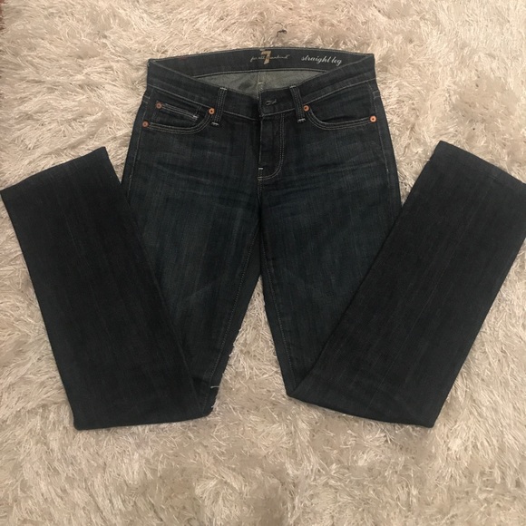 7 for all Mankind straight leg jeans - Picture 3 of 3